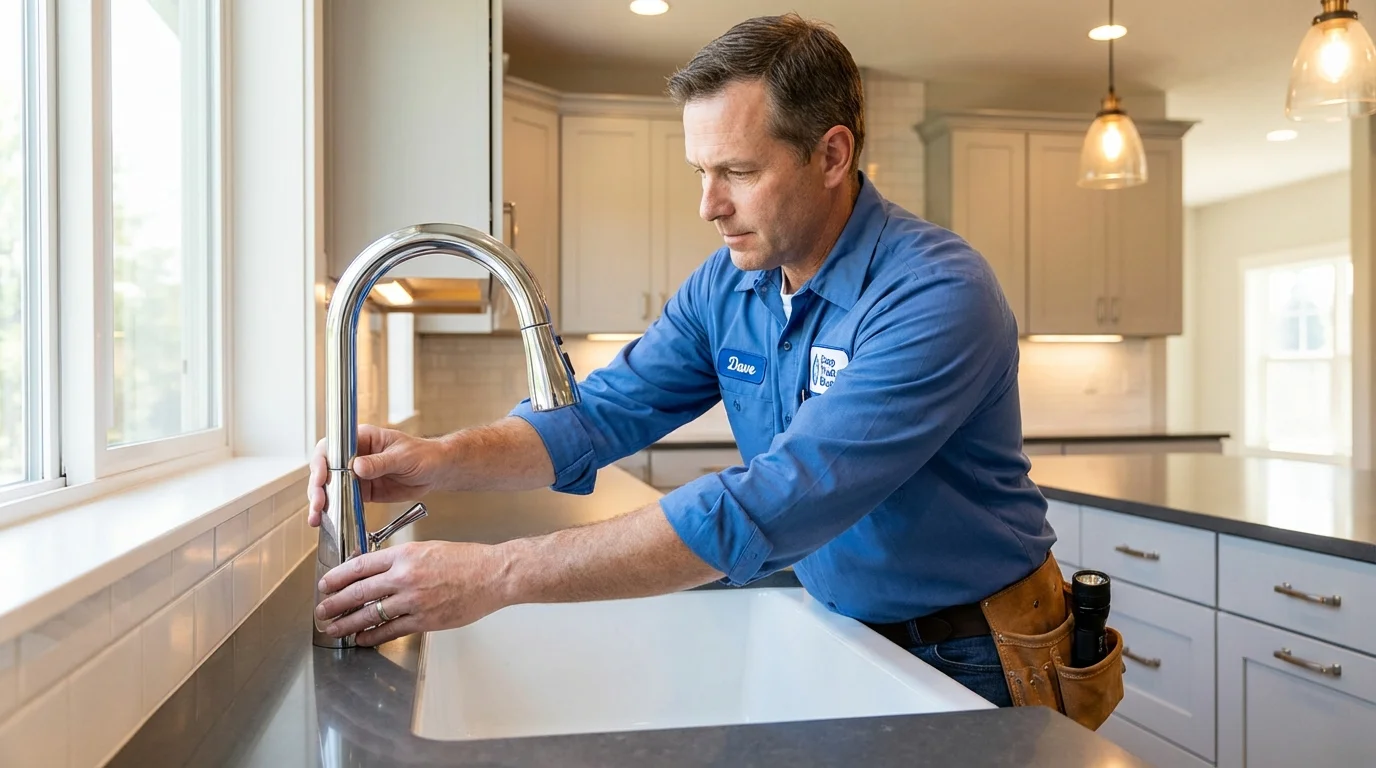 Kitchen faucet installation by Johns Plumbing LLC in King
